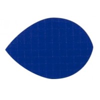 Masquedardos Penas de tecido oval azul escuro