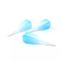 Masquedardos Flights with feathers Darts Cuesoul Tero Ak5 Gradation Blue Slim M Csak-52scjb