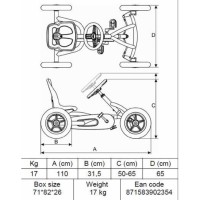 Masquedardos Auto pedali Berg Il Buddy Cross Be24.20.65.00