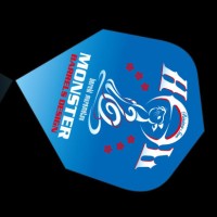 Masquedardos Plumas Monster Darts Flights Standard Cat Blue  Ms-sc-001