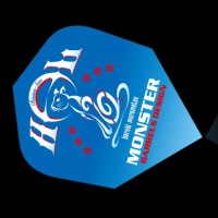 Masquedardos Plumas Monster Darts Flights Standard Cat Blue  Ms-sc-001