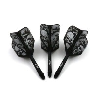 Masquedardos Plumas Cuesoul Flights Ak5 Shape Negra Skeleton Pattern M Black  Ak 5kl12