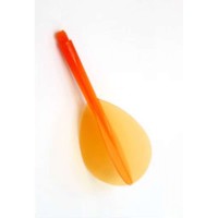 Masquedardos Plumas Condor Naranja Pear/oval Corta 21.5mm 3 Uds.