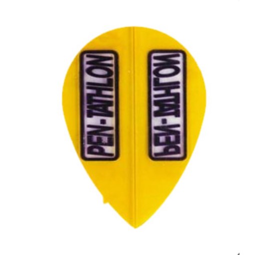 Masquedardos Pentathlon feather Original Yellow Oval