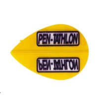 Masquedardos Pentathlon feather Original Yellow Oval