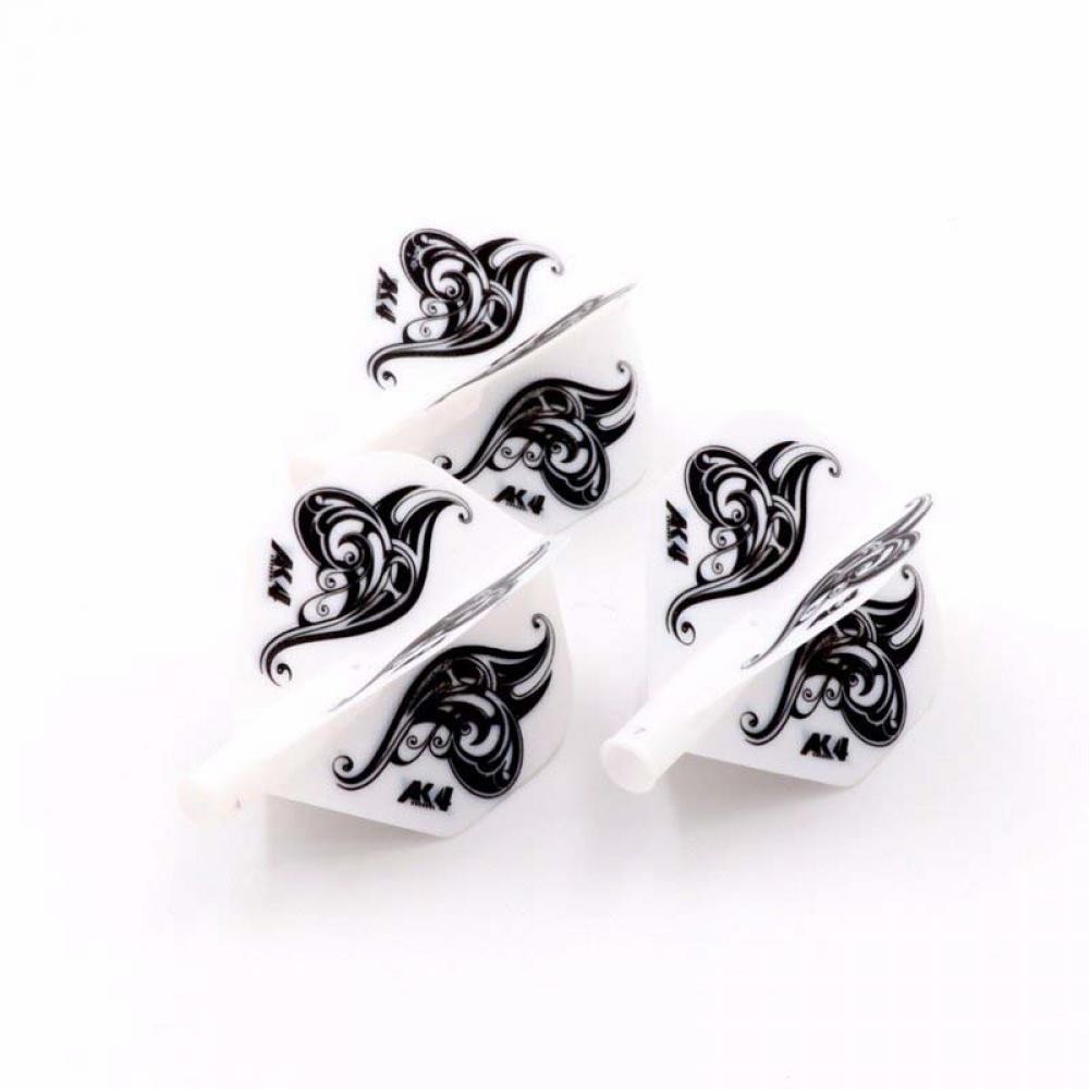 Masquedardos Plumas Flights Darts Cuesoul Tero Ak4 Blanca Logo Standard  Cs-ak4+2hd