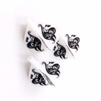 Masquedardos Plumas Flights Darts Cuesoul Tero Ak4 Blanca Logo Standard  Cs-ak4+2hd