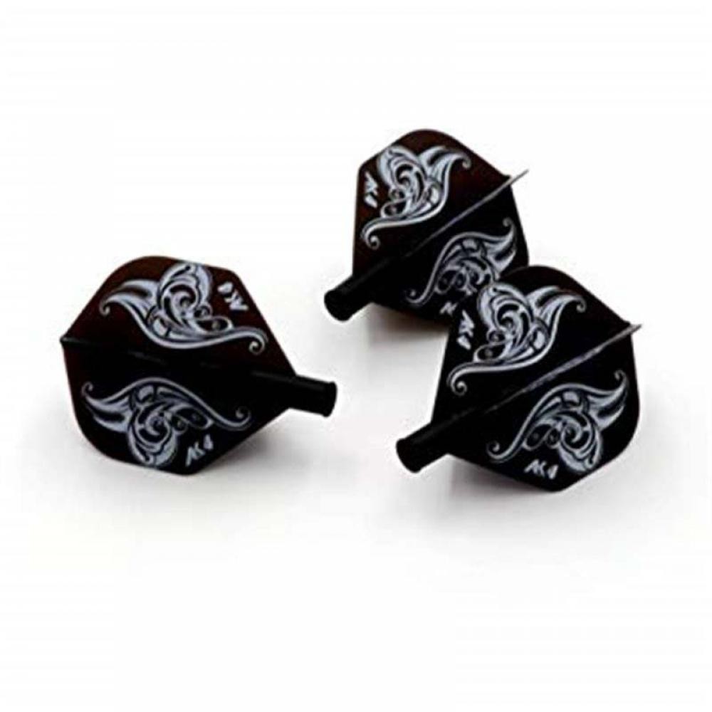 Masquedardos Plumas Flights Darts Cuesoul Tero Ak4 Negra Logo Standard  Cs.ak4+1hd