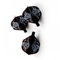 Masquedardos Flights Dart Cuesoul Tero Ak4 Black Logo Standard Cs.ak4+1hd