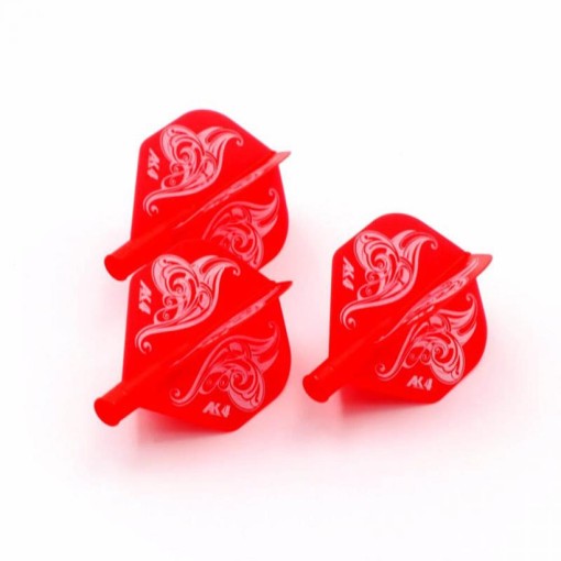 Masquedardos Plumas Flights Darts Cuesoul Tero  Ak4 Rojo Logo Standard  Cs.ak4+3hd