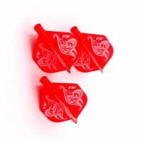 Masquedardos Plumas Flights Darts Cuesoul Tero  Ak4 Rojo Logo Standard  Cs.ak4+3hd