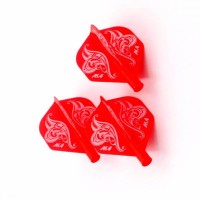 Masquedardos Plumas Flights Darts Cuesoul Tero  Ak4 Rojo Logo Standard  Cs.ak4+3hd