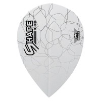 Masquedardos Piume Bulls Darts Shape 100 Bianco Pear Bu-50930