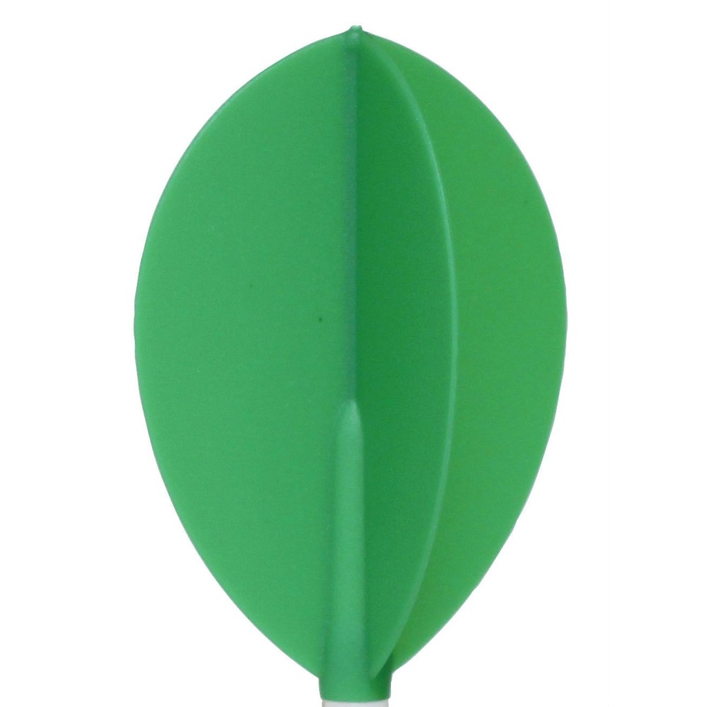 Masquedardos Plumas Fit Flight 6 Unid. Oval Verde