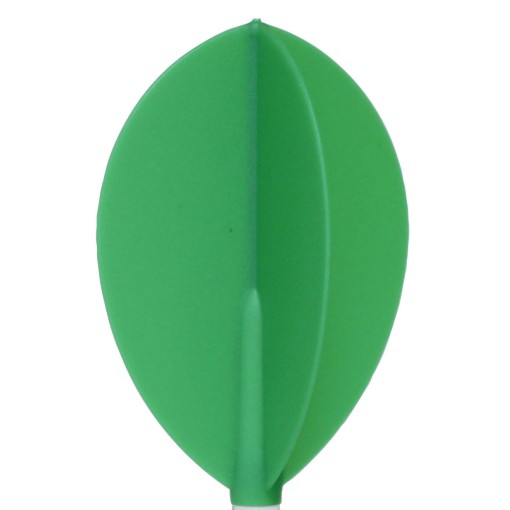 Masquedardos Plumas Fit Flight 6 Unid. Oval Verde