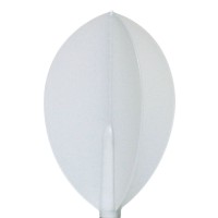 Masquedardos Plumas Fit Flight 6 Unid. Oval Blanco Natural