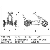 Masquedardos Auto di pedali Berg Il Rally Orange Berg Toys 2440 00 00 00