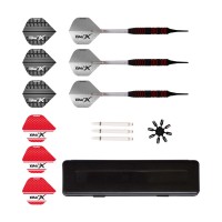 Masquedardos Pack Xqmax Dardos Rubberised Dart Set 18gr Soft Tip Qd7000670