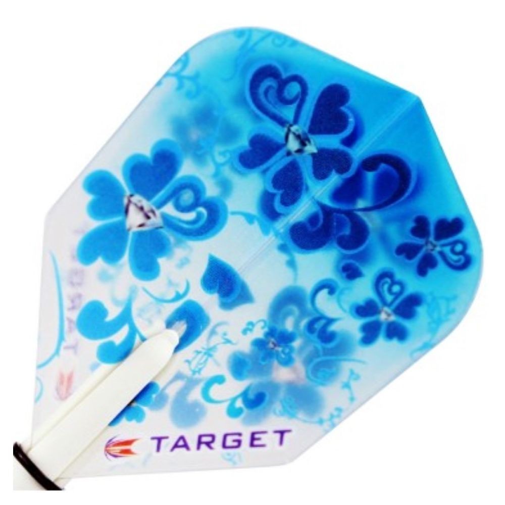 Masquedardos Plumas Target Darts Pro 100 Kitten Vision No6 Flores Azules 117450