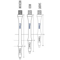 Masquedardos Cañas Harrows Clic Clear Short (23mm)