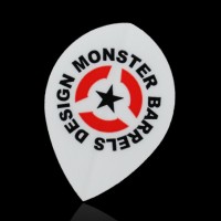 Masquedardos Piume Monster Darts Flight Pear Monster Logo Wihte Mf-sc -004