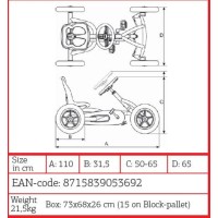 Masquedardos Pedal car Berg Professional Buddy Be28.24.00.00