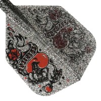 Masquedardos Condor Voli Cuori Silver Glitter Forma M 27.5mm