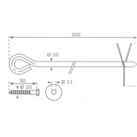 Masquedardos Long swing anchor Masgames Ma400832