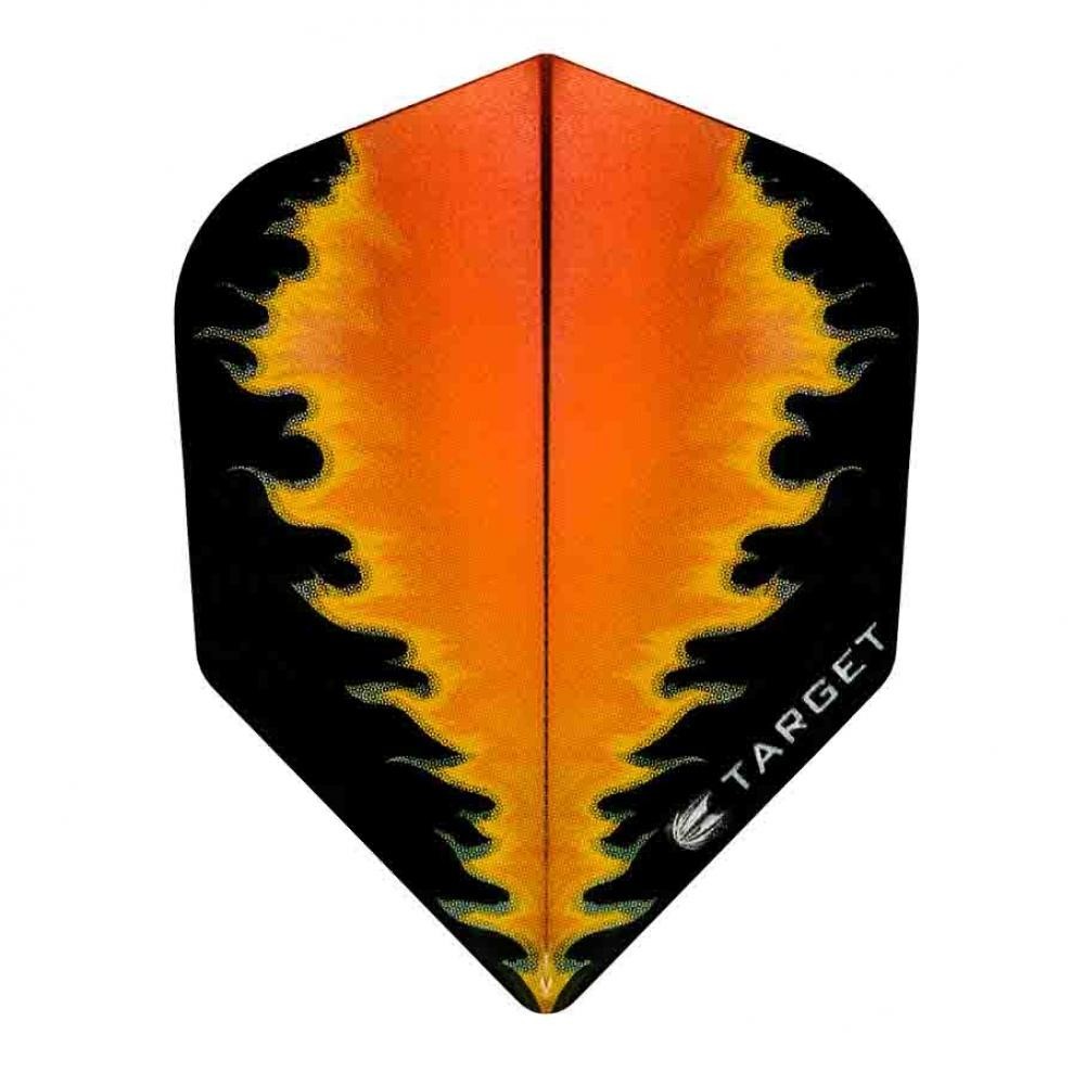 Masquedardos Feathers Target Darts No 6 Vision black orange fire 300800