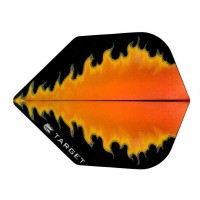 Masquedardos Plumas Target Darts Visão Black Orange Fire 300800