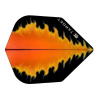 Masquedardos Plumas Target Darts Visão Black Orange Fire 300800