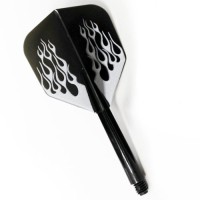 Masquedardos Piume Condor Darts X Black White Fire Shape L 33.5mm