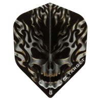 Masquedardos Target Pro 100 Vision Black Flaming Skull 300620