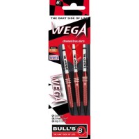 Masquedardos Dardos Bulls Darts De Wega Brass Chromed Red 18g  17128