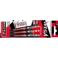 Masquedardos Dardos Bulls Darts De Wega Brass Chromed Red 18g  17128