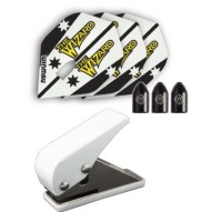 Masquedardos Whizlock system winmau darts flight punch 8365