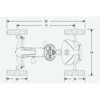 Masquedardos Auto von Pedalen Berg Reppy Racer Be24.60.01.00