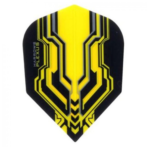 Masquedardos Feathers Harrows Darts Plexus yellow standard