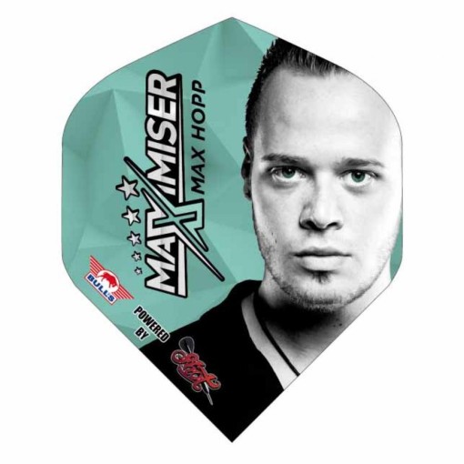 Masquedardos Feathers Bulls Darts Powerflite Maximiser Max Hopp full face Bu-50850