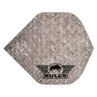 Masquedardos Peří Bulls Darts Powerflite Checker Silver Bu-50838