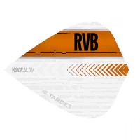 Masquedardos Feathers Target Darts Rvb vision ultra white orange kite 332030