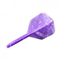 Masquedardos Plumas Condor Flights Morado Marble Shape Corta 21.5mm 3 Uds.