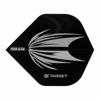 Masquedardos Feathers Target Darts Standard Ultra Black No 2 with the logo 331500