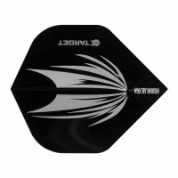 Masquedardos Feathers Target Darts Standard Ultra Black No 2 with the logo 331500