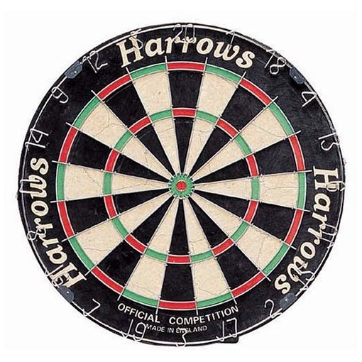 Masquedardos Traditional Dartboard Harrows Official Competition Bristle