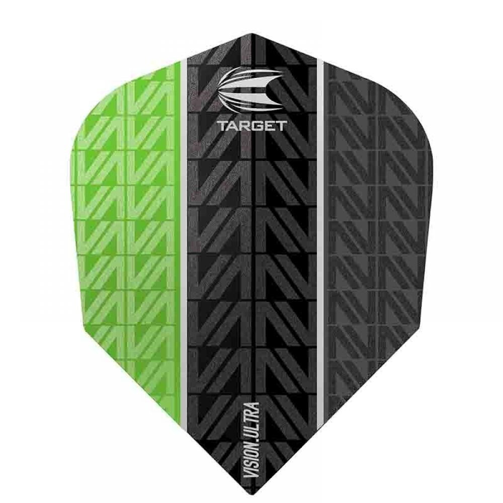 Masquedardos Plumas Target Darts Flights Vision Ultra Green Vapor 8 Black Nº6  332460