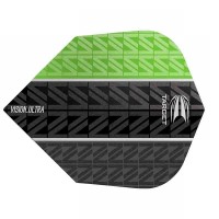 Masquedardos Feathers Target Darts Flights vision ultra green vapor 8 black no 6 332460