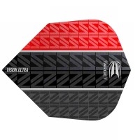 Masquedardos Plumă Target Darts Călători Vision Ultra Red Vapor 8 Black No6 332470