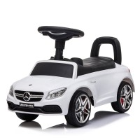 Masquedardos Mercedes Amg C63 Coupé Cavalcabile Bianca Per Bambini Pt638