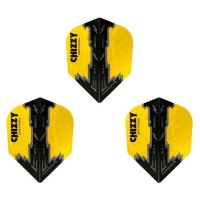 Masquedardos Feathers Harrows Darts Flights Prime Chizzy Yellow Black 7531